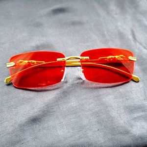 Jeyz Vintage Gold Jaguar Glasses